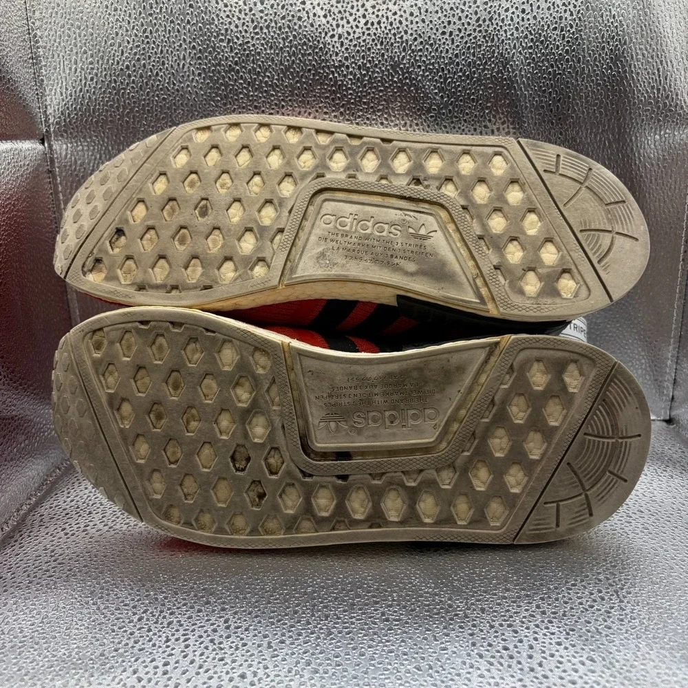 Size 9 Adidas NMD_R1 Core Red Black Mens Lace-Up Comfort Running Shoes‎ BB2885 - Picture 9 of 9